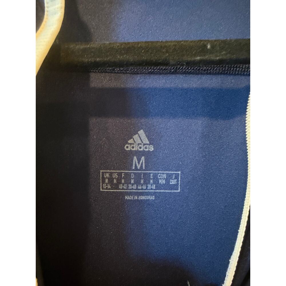 Adidas NAU Northern Arizona University Women’s Blue Quarter Zip Hoodie Med - Picture 3 of 6